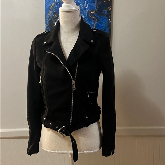 Zara Black Women's Moto Jacket - Picture 6 of 11